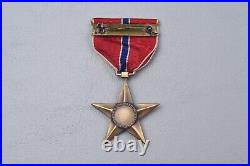 Wwii U. S. Bronze Star Medal In Black Leatherette Case
