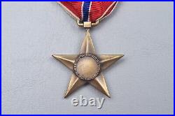 Wwii U. S. Bronze Star Medal In Black Leatherette Case