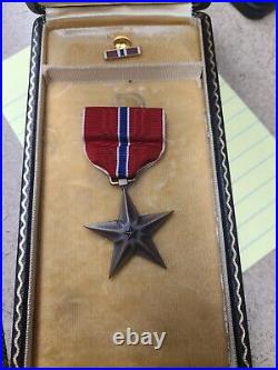 Wwii U. S. Bronze Star Medal In Titled Presentation Case