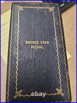 Wwii U. S. Bronze Star Medal In Titled Presentation Case